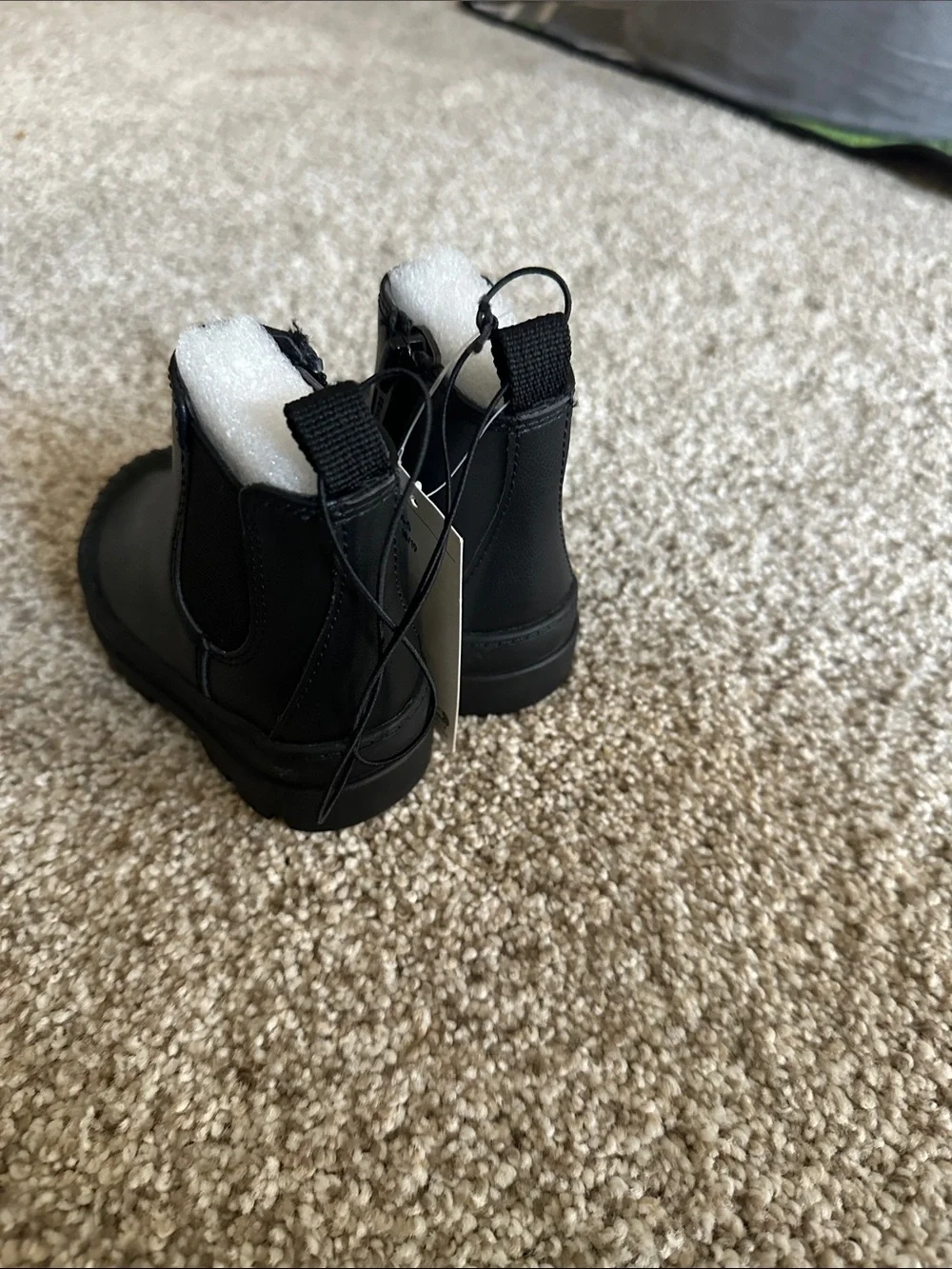 Toddlers Black Winter Chelsea Boots